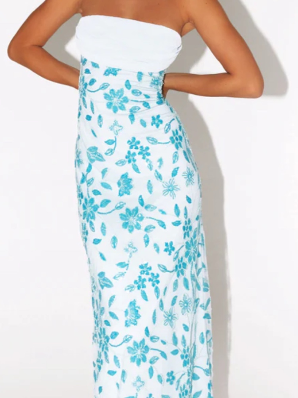 Prism Beaded Maxi Dress - Blue - Picture 6 of 6